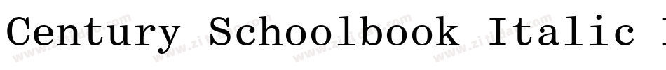 Century Schoolbook Italic BT字体转换